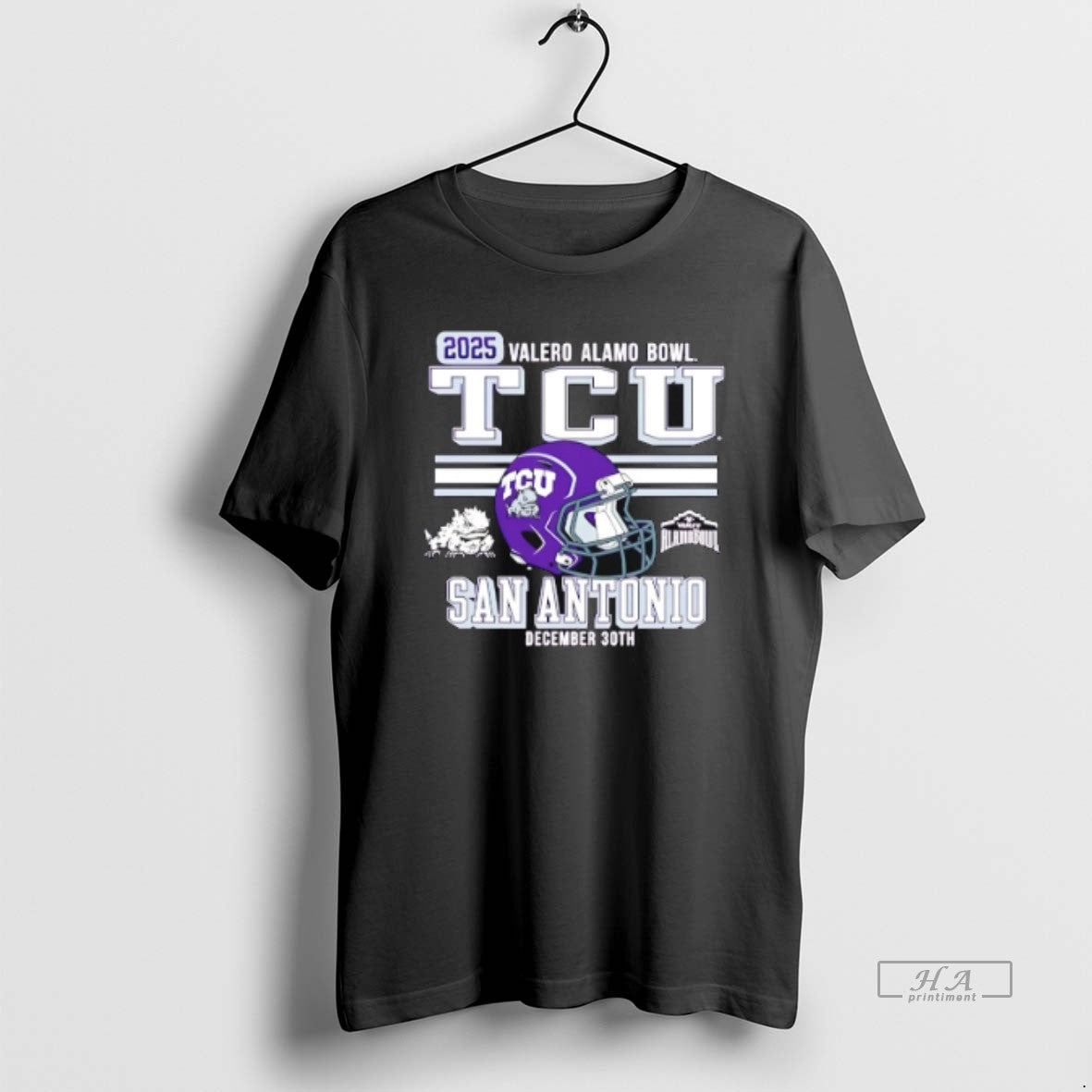Official Tcu San Antonio 2025 Alamo Bowl Bound Helmet