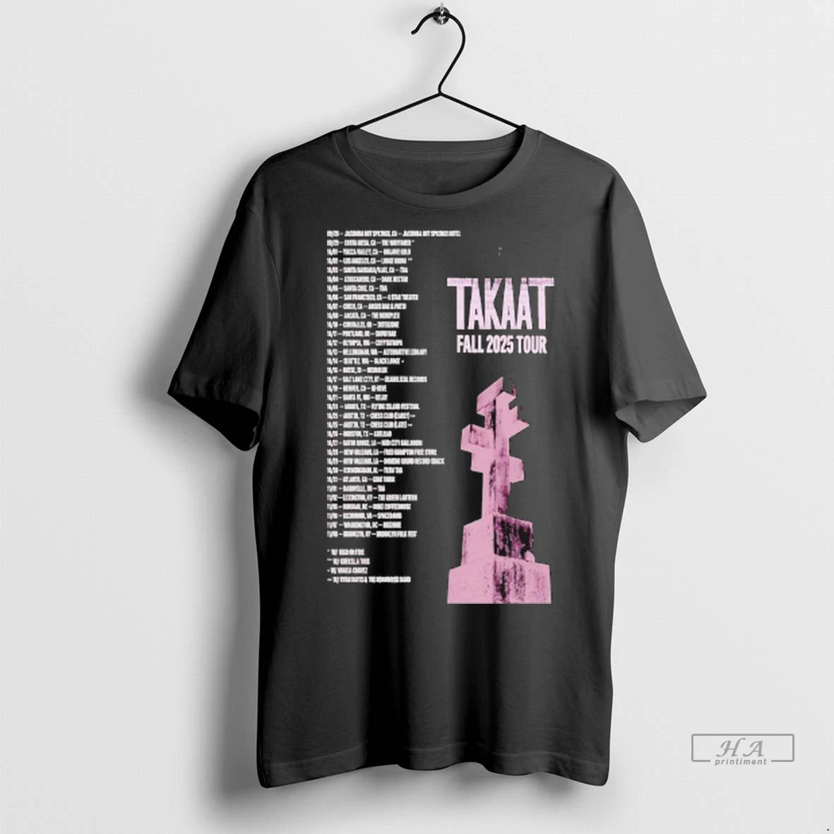 Official Takaat Fall 2025 Tour Dates Tshirts Sweater