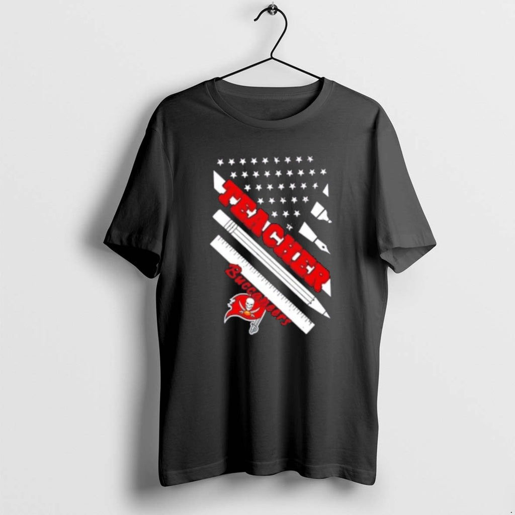 Official Tampa Bay Buccaneers Football X Teacher American Flag
