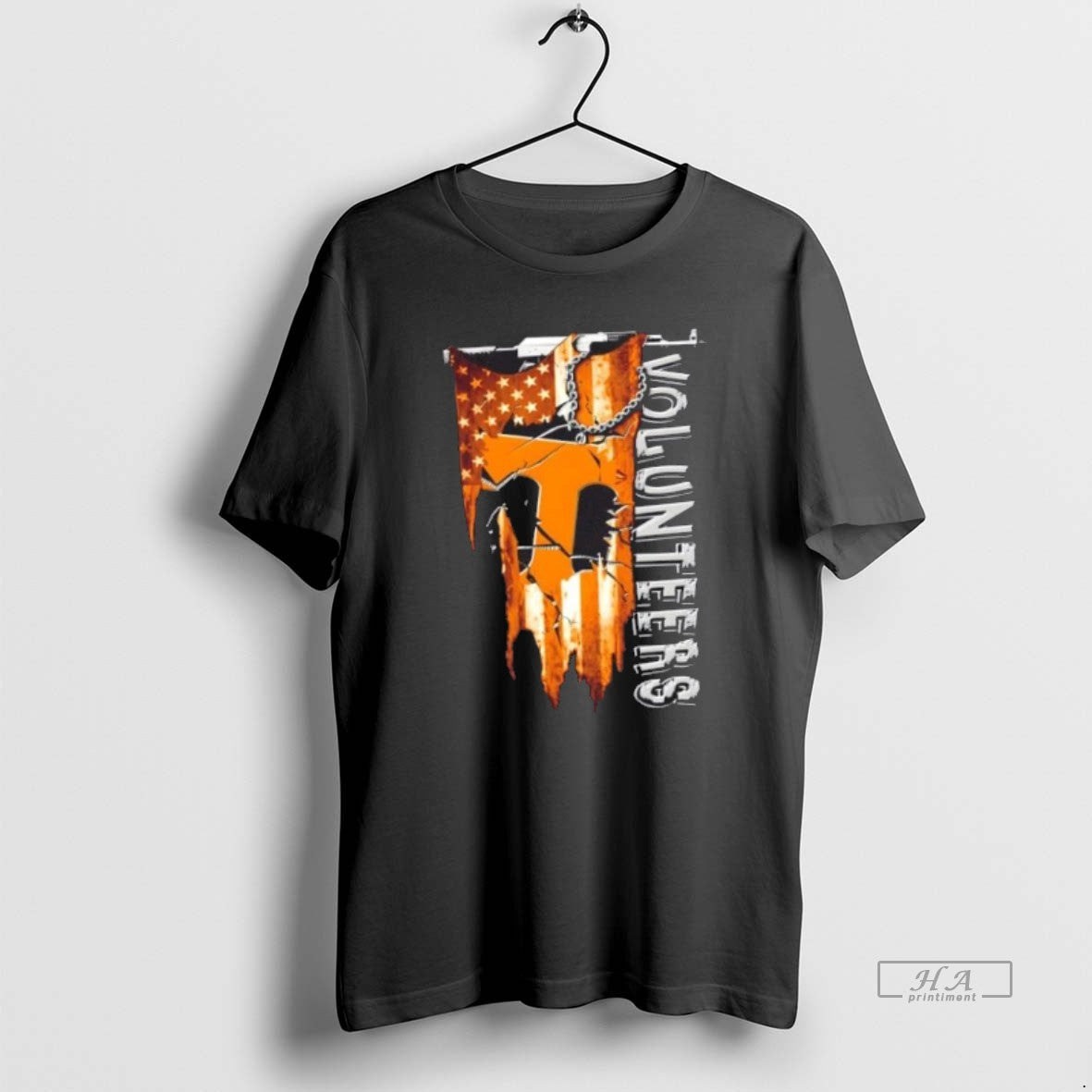 Official Tennessee Volunteers Football Battle Shattered Usa Flag Rip Design