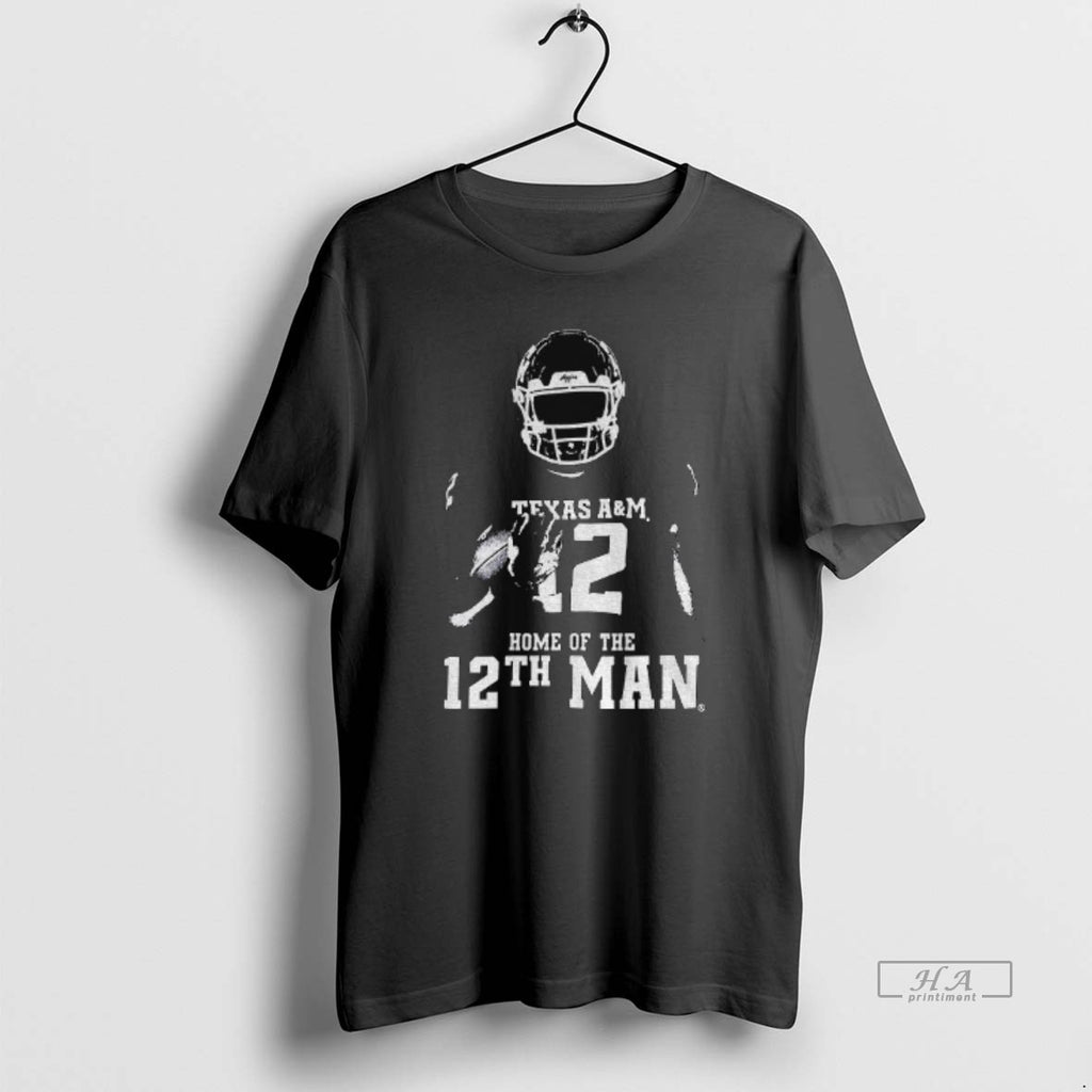 Official Texas Am Aggies Football Home Of The12th Man Silhouette