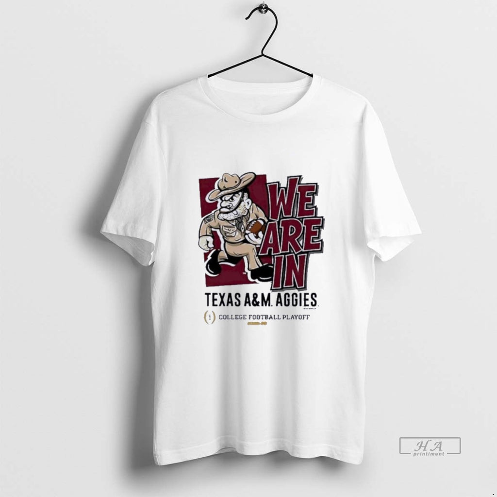 Official Texas Am Aggies We Are In 2025 Cfp Bound Mascot
