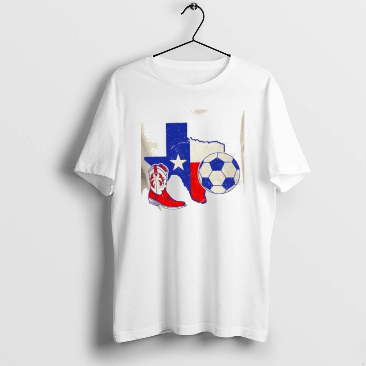 Official Texas Map Soccer Graphic