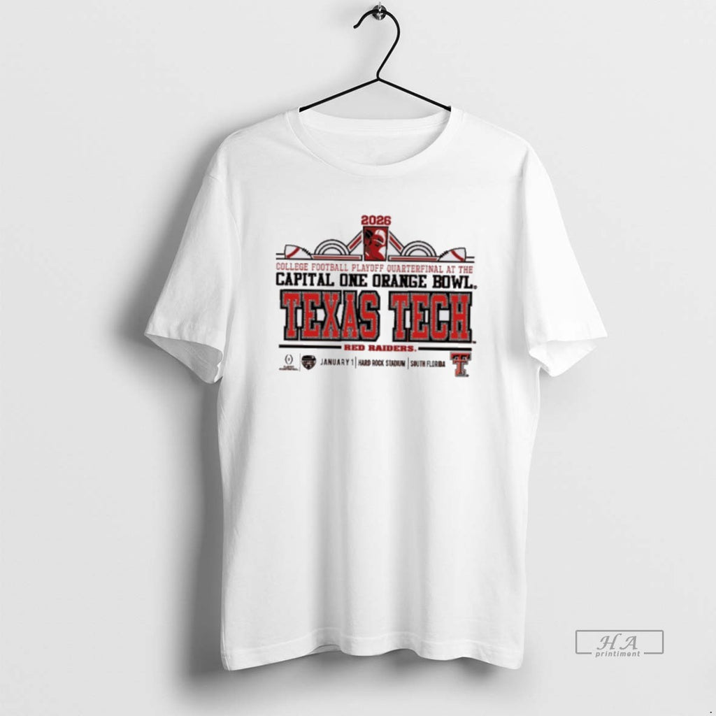 Official Texas Tech Red Raiders 2026 Cfp Quarterfinal Capital One Orange Bowl Retro