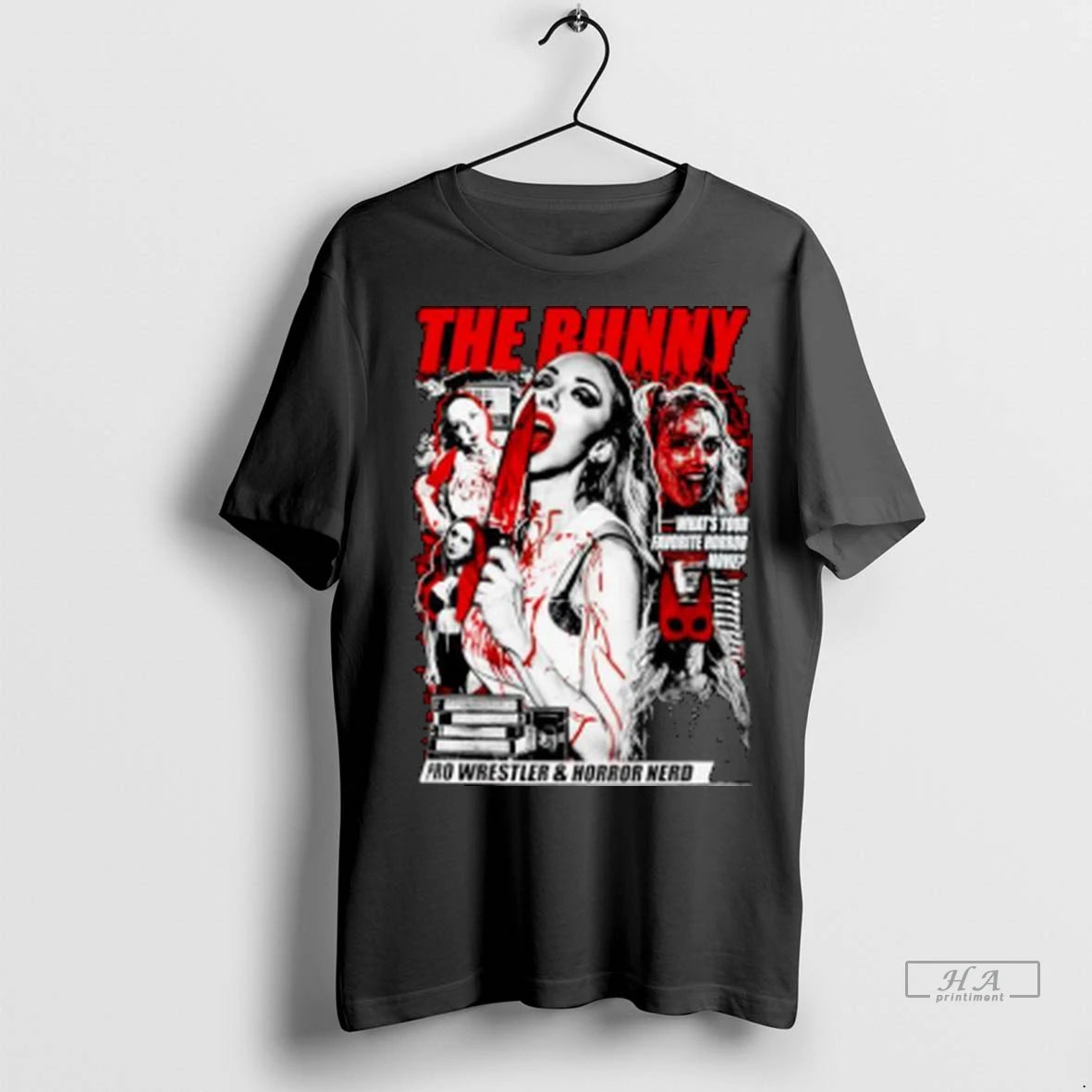 Official The Bunny Pro Wrestler Horror Nerd Ornaments Tshirts Sweater