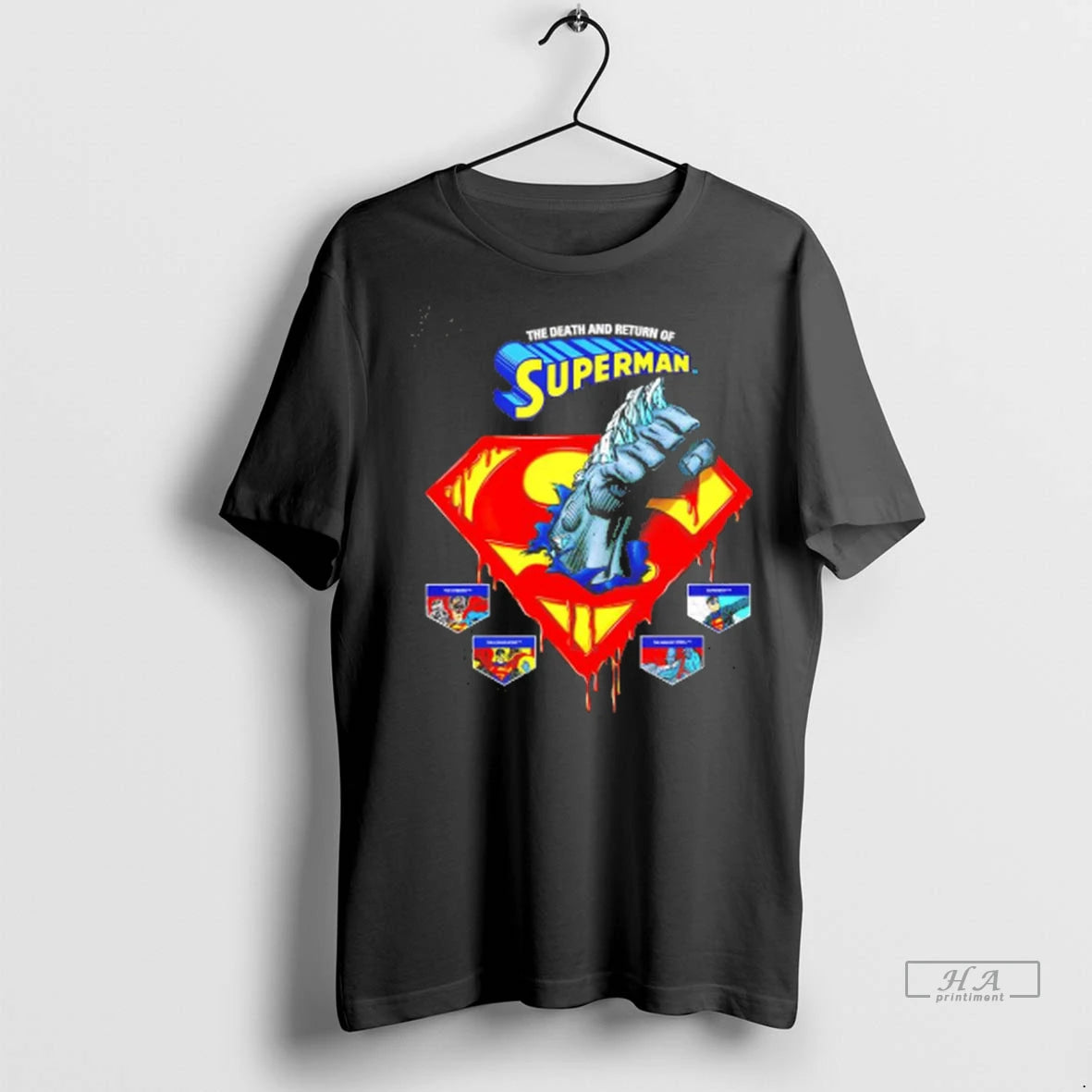 Official The Death And Return Of Superman Logo Tee Tshirts Sweater