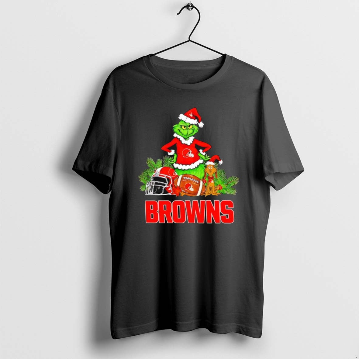 Official The Grinch And Max Cleveland Browns Christmas Helmet Items