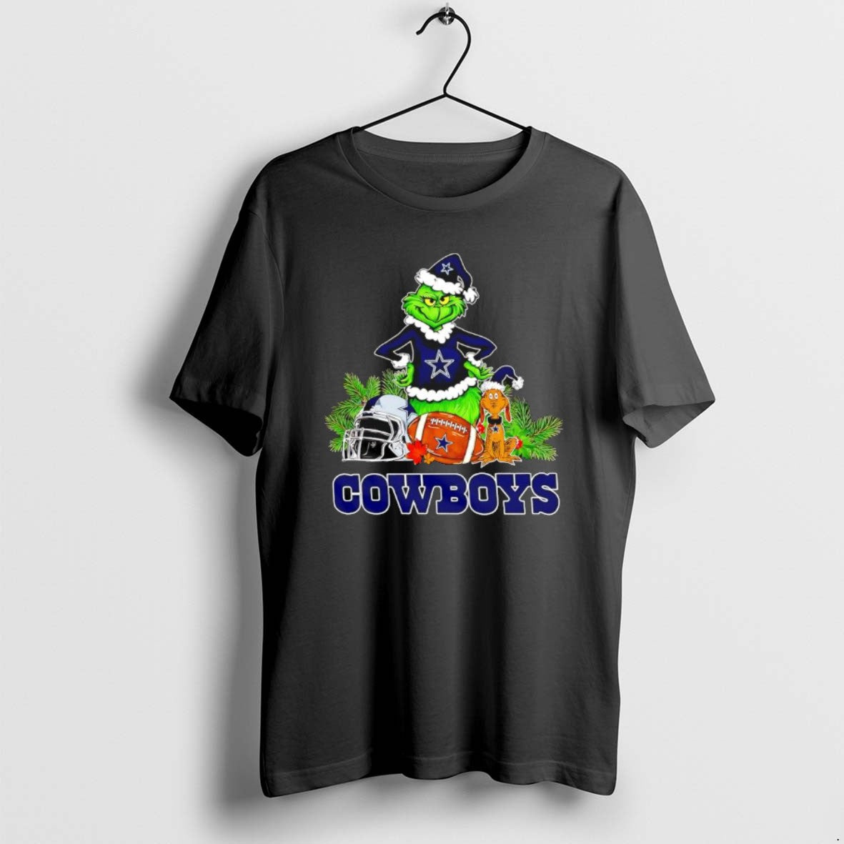 Official The Grinch And Max Dallas Cowboys Christmas Helmet Items