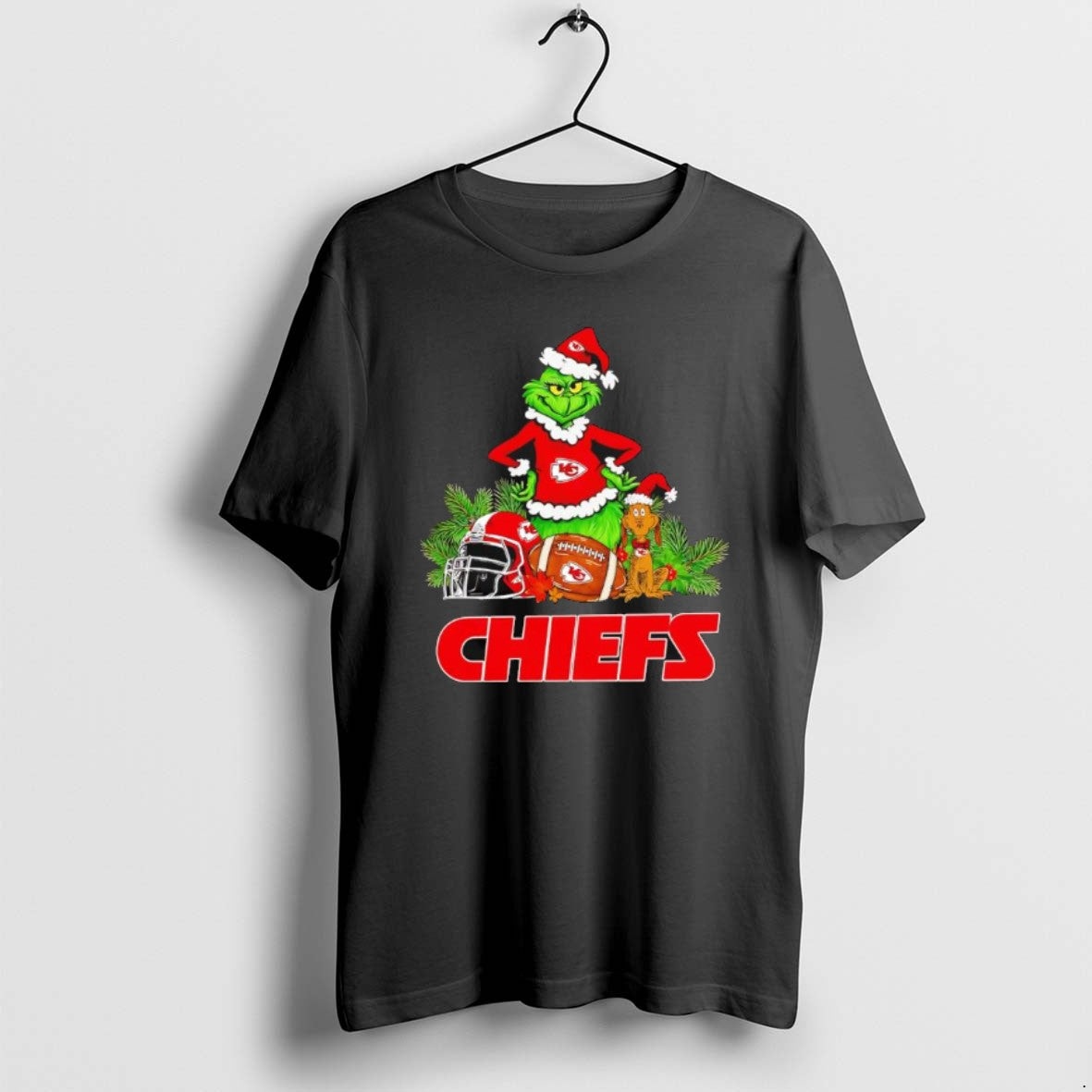 Official The Grinch And Max Kansas City Chiefs Christmas Helmet Items