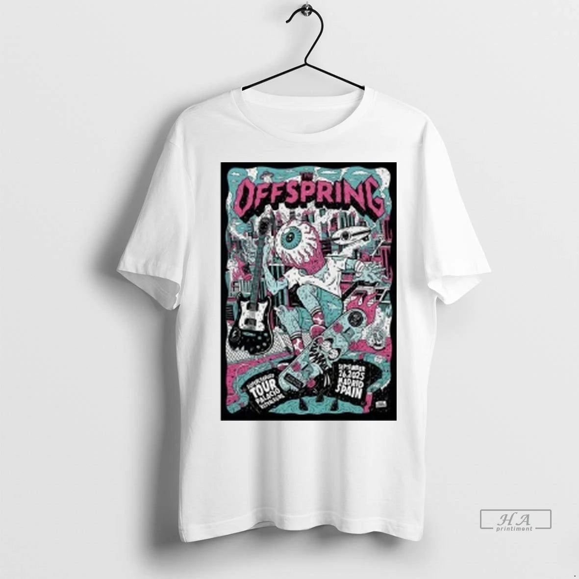Official The Offspring Madrid 9 26 2025 Show Tshirts Sweater