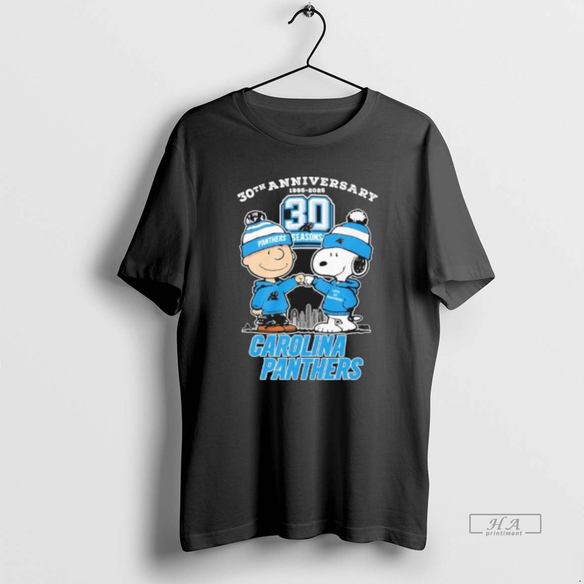 Official The Peanuts Fist Bump X Carolina Panthers 30th Anniversary