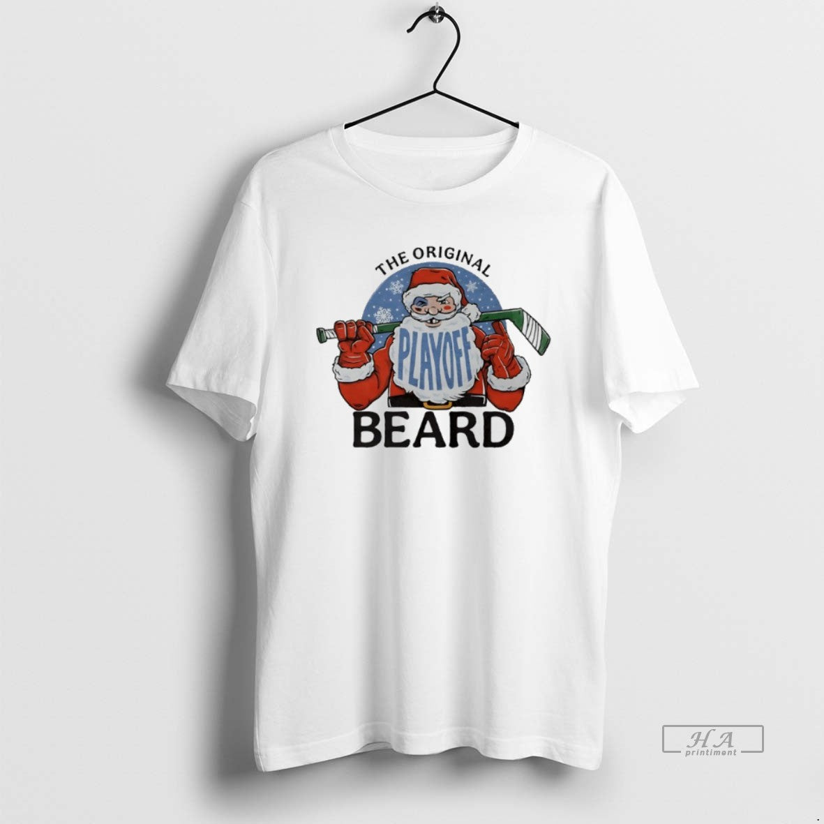 Official The Playoff Beard Santa Hockey