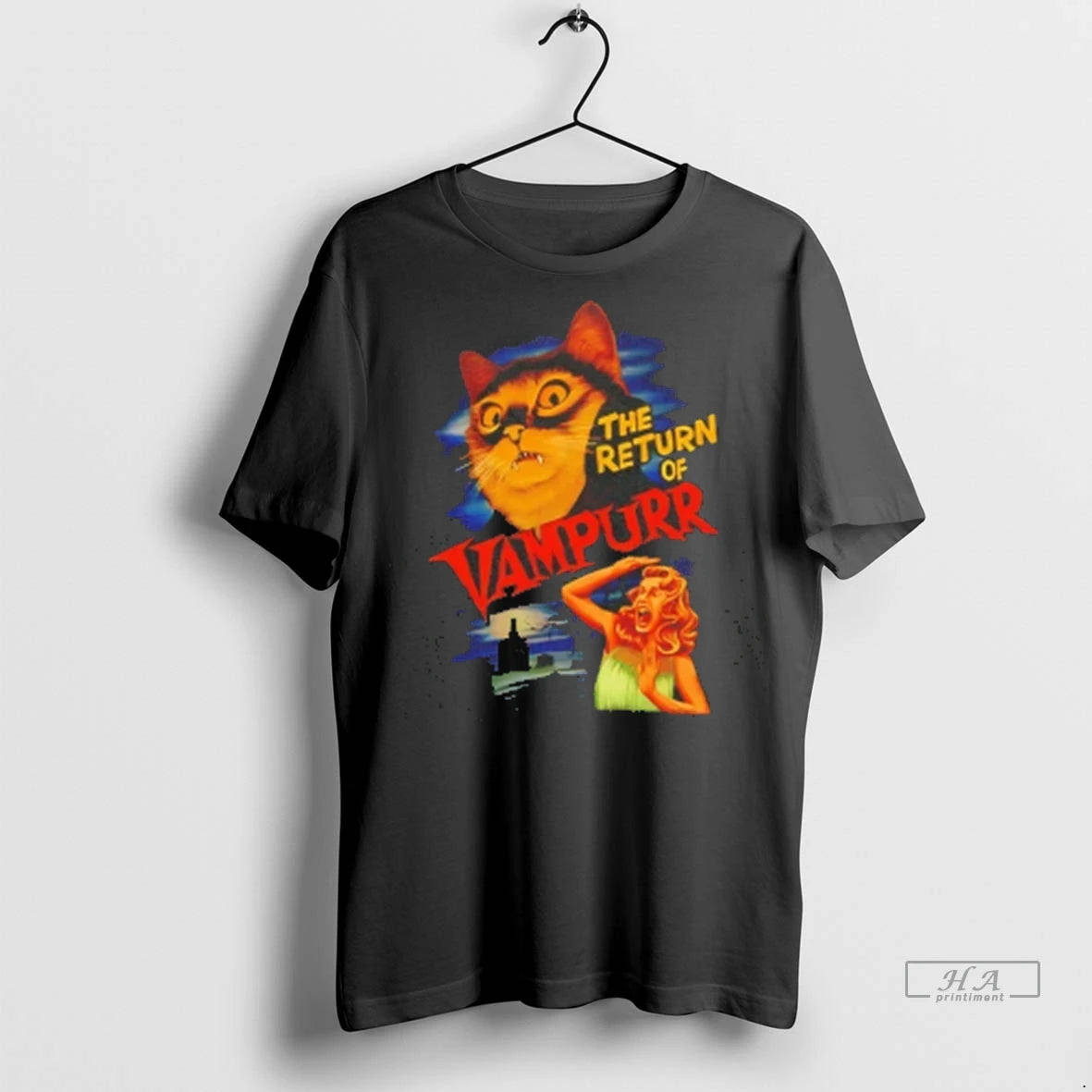 Official The Return Of Vampurr Cat Halloween Tee Tshirts Sweater