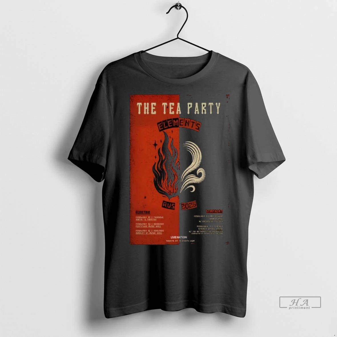 Official The Tea Party Elements Aus 2026 Tour Tshirts Sweater