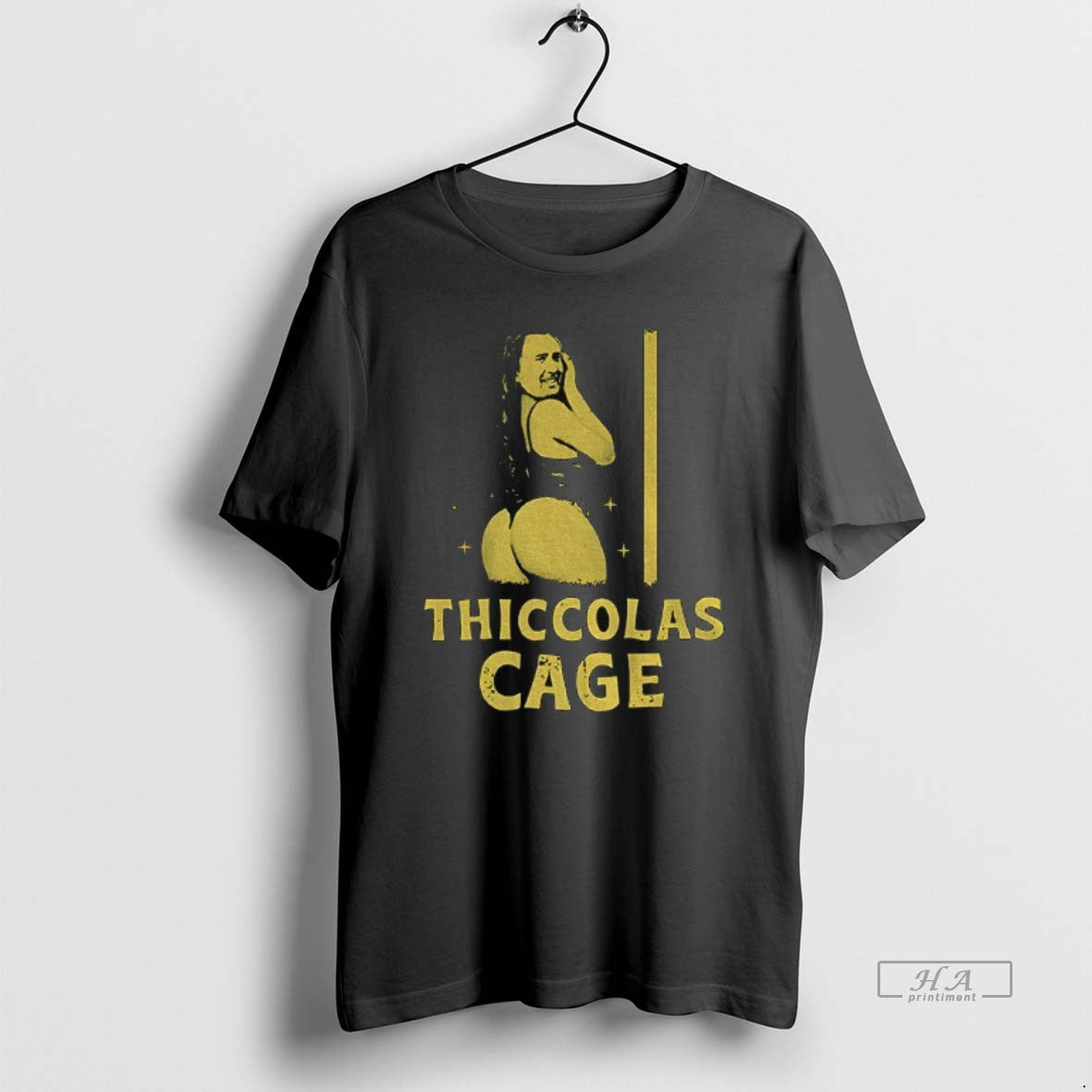 Official Thiccolas Cage Funny Meme Dark