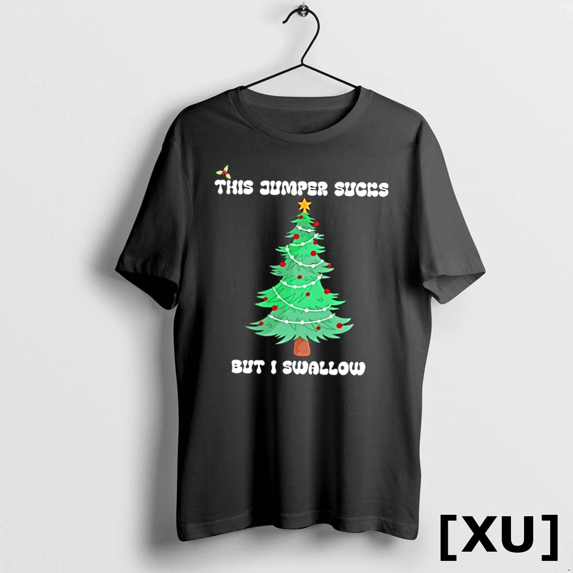 Official This Jumper Sucks But I Swallow Christmas Tree Tshirts Sweater