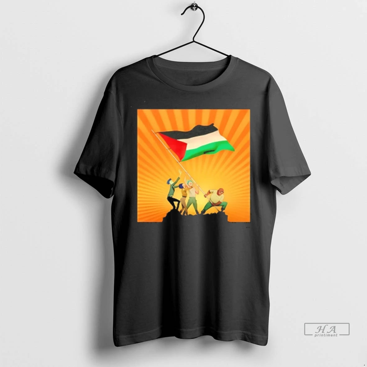 Official Together For Palestine Gorillaz Palestinian Sunrise Tee Tshirts Sweater