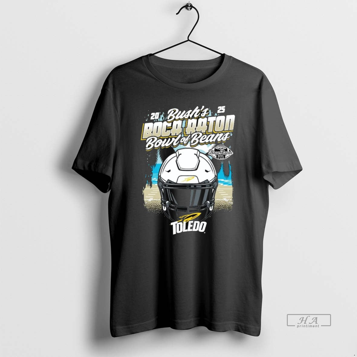 Official Toledo Rockets 2025 Boca Raton Bowl Helmet