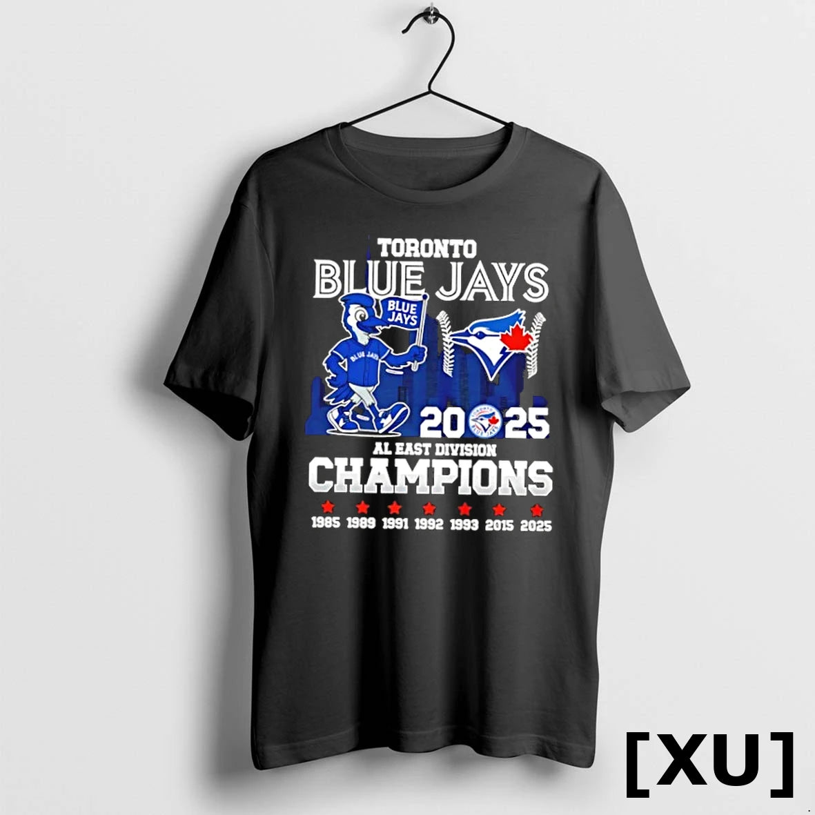 Official Toronto Blue Jays 2025 Al East Division Champions Mascot Skyline Tshirts Sweater