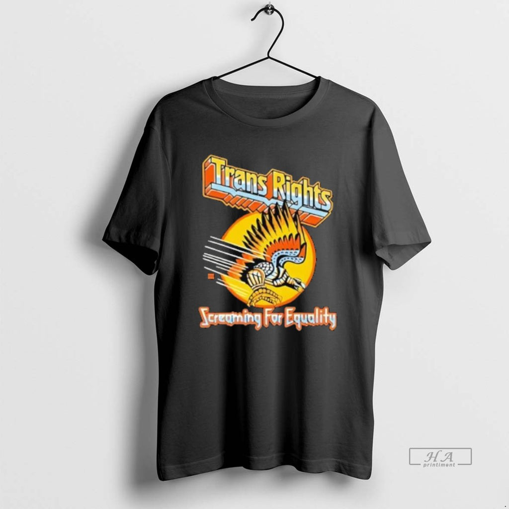 Official Trans Rights Screaming For Equality Retro