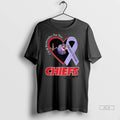 Official Trendy I Will Remember For You Alzheimers Awareness Kansas City Chiefs Heart Purple Ribbon