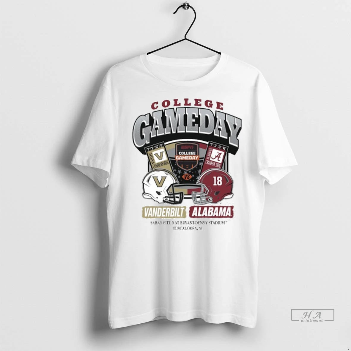 Official Trendy College Gameday Vanderbilt Vs Alabama Ticket Saban Field At Bryant Denny Stadium Tuscaloosa