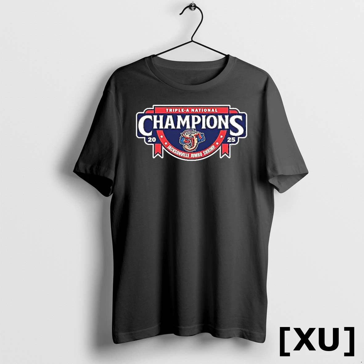 Official Triple A National Champions 2025 Jacksonville Jumbo Shrimp Cartoon Mascot Tshirts Sweater