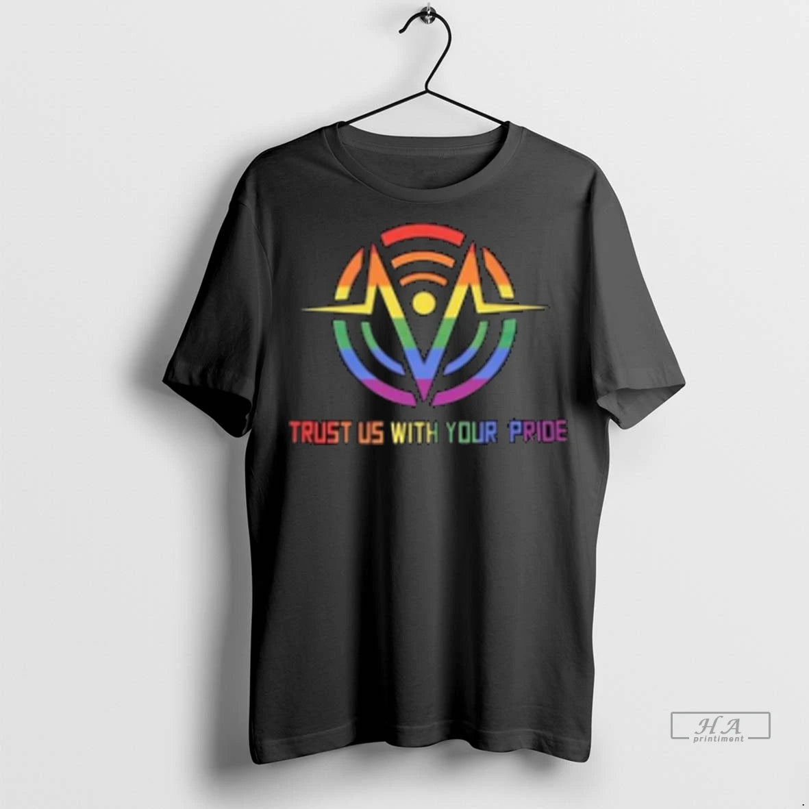 Official Trust Us With Your Pride Lgbt Logo Long Sleve Tshirts Sweater