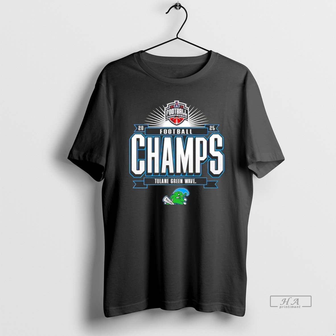 Official Tulane Green Wave 2025 American Conference Football Champions