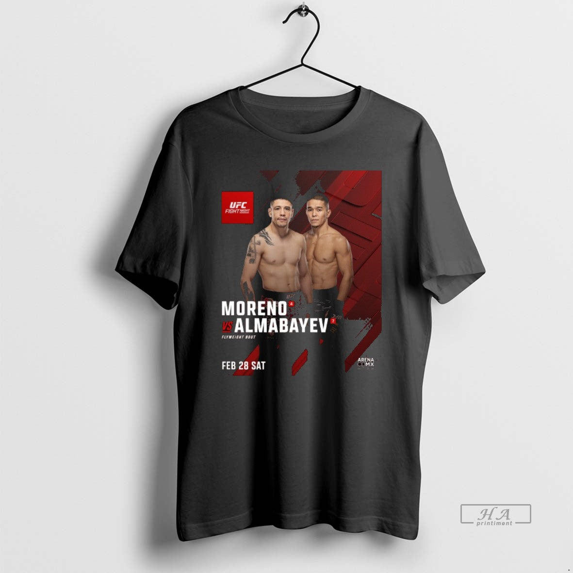 Official Ufc Fight Night Brandon Moreno Vs Asu Almabayev Flyweight Bout February 28 2026