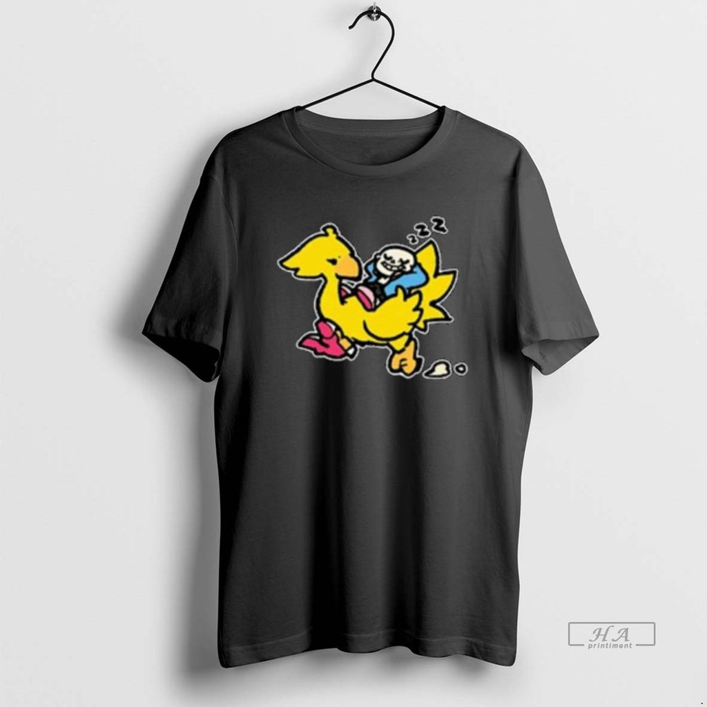 Official Undertale Sans And Chocobo Circle Black