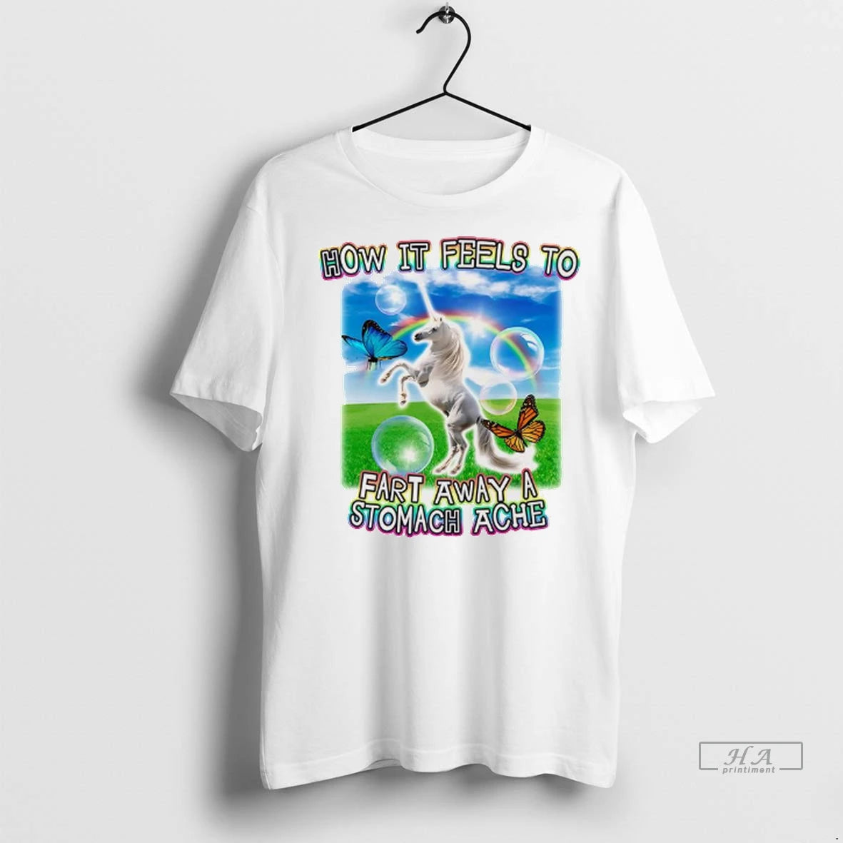 Official Unicorn How It Feels To Fart Away A Stomach Ache Tshirts Sweater