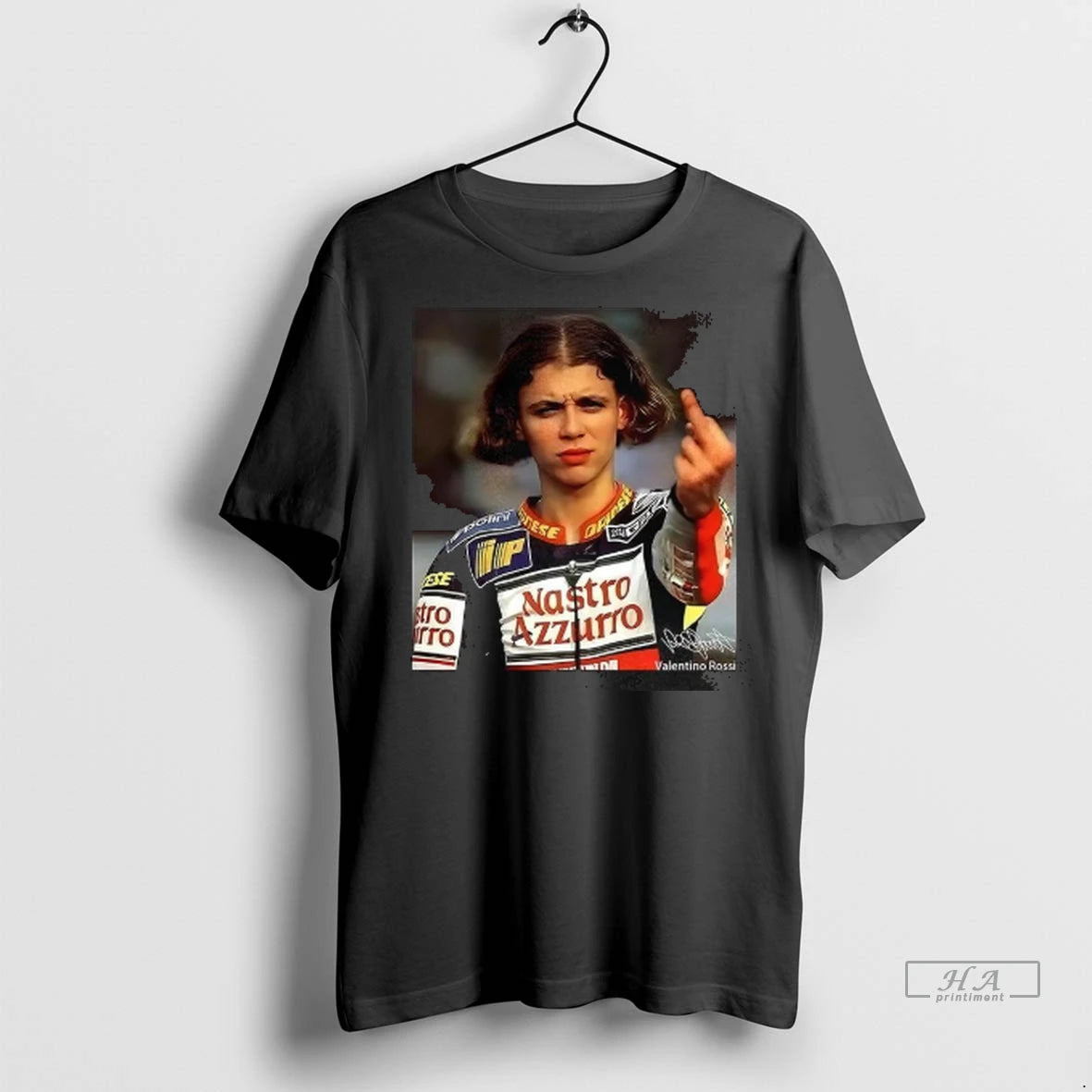 Official Valentino Rossi Youth Motogp Middle Finger Signature Tshirts Sweater
