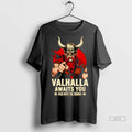 Official Valhalla Awaits You Raid With The Vikings Tshirts Sweater