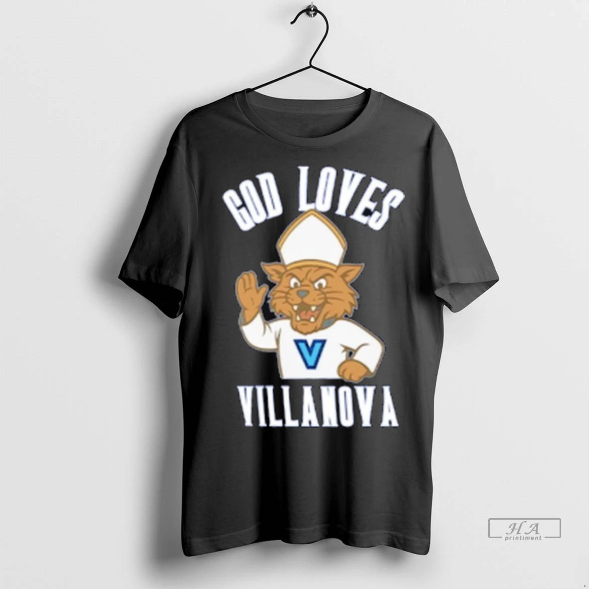 Official Villanova Wildcats God Loves Villanova Tshirts Sweater