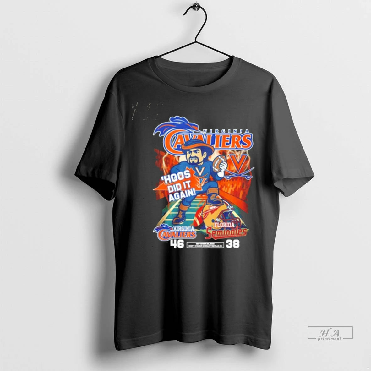 Official Virginia Cavaliers 46 E2 80 9338 Florida State Hoos Did It Again Tee Tshirts