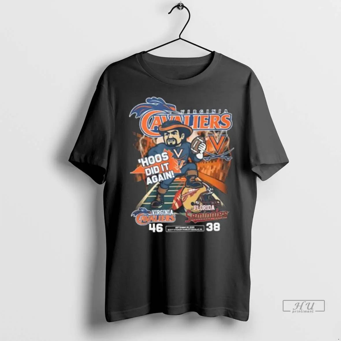 Official Virginia Cavaliers Win 46 38 Florida Seminoles Hoos Did It Again Mascot 2025