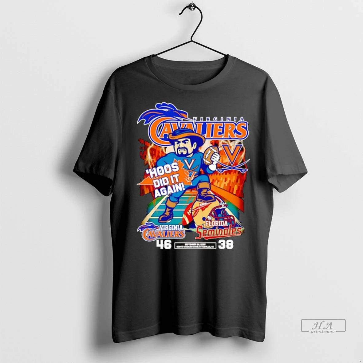 Official Virginia Cavaliers Hoos Did It Again Beat Florida Seminoles Tshirts Sweater