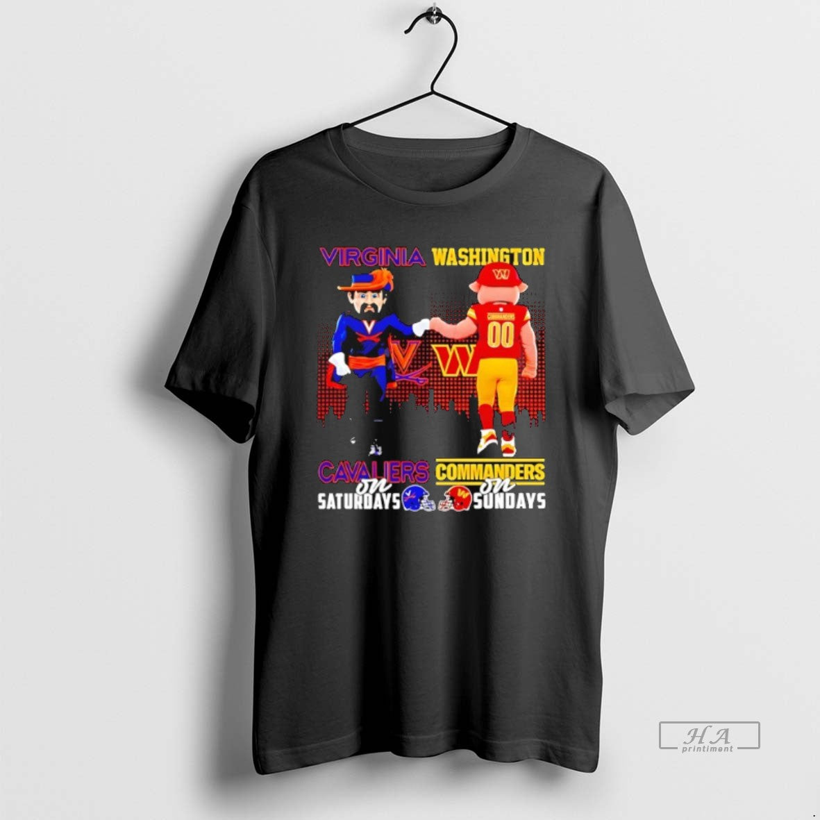 Official Virginia Cavaliers On Saturdays Washington Commanders On Sundays Mascot
