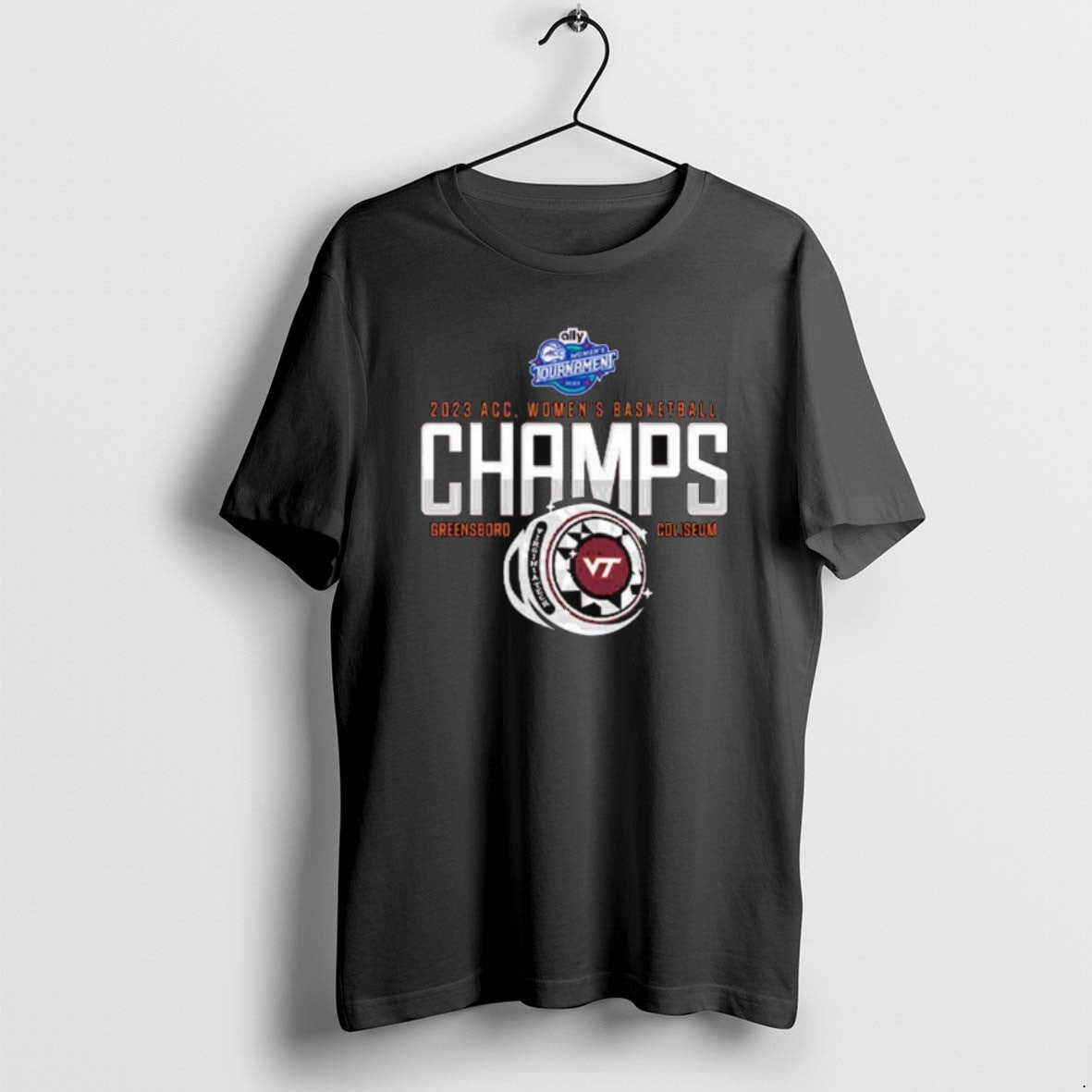 Official Virginia Tech Hokies 2023 Acc Womens Basketball Champions Long Sleve