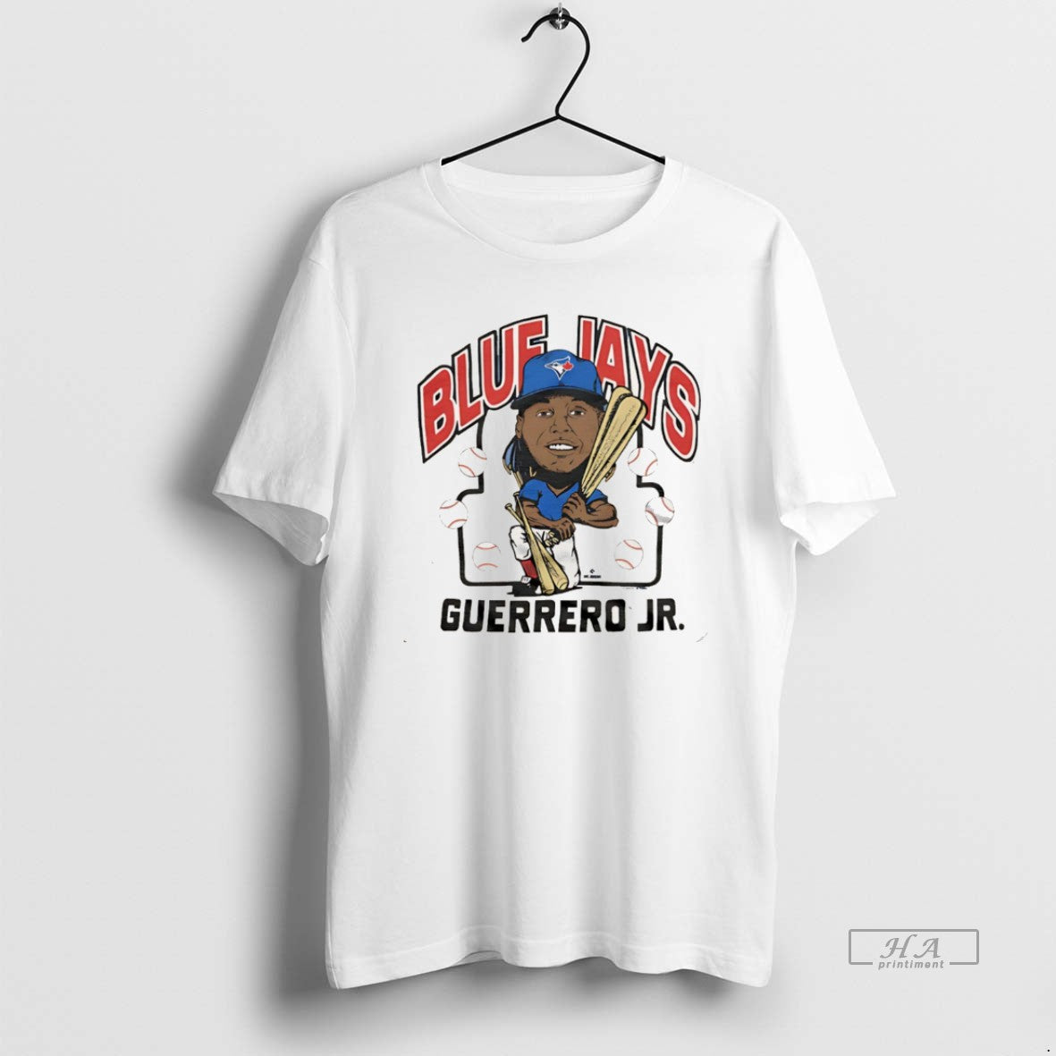 Official Vladimir Guerrero Jr Toronto Blue Jays Caricature 25 Christmas