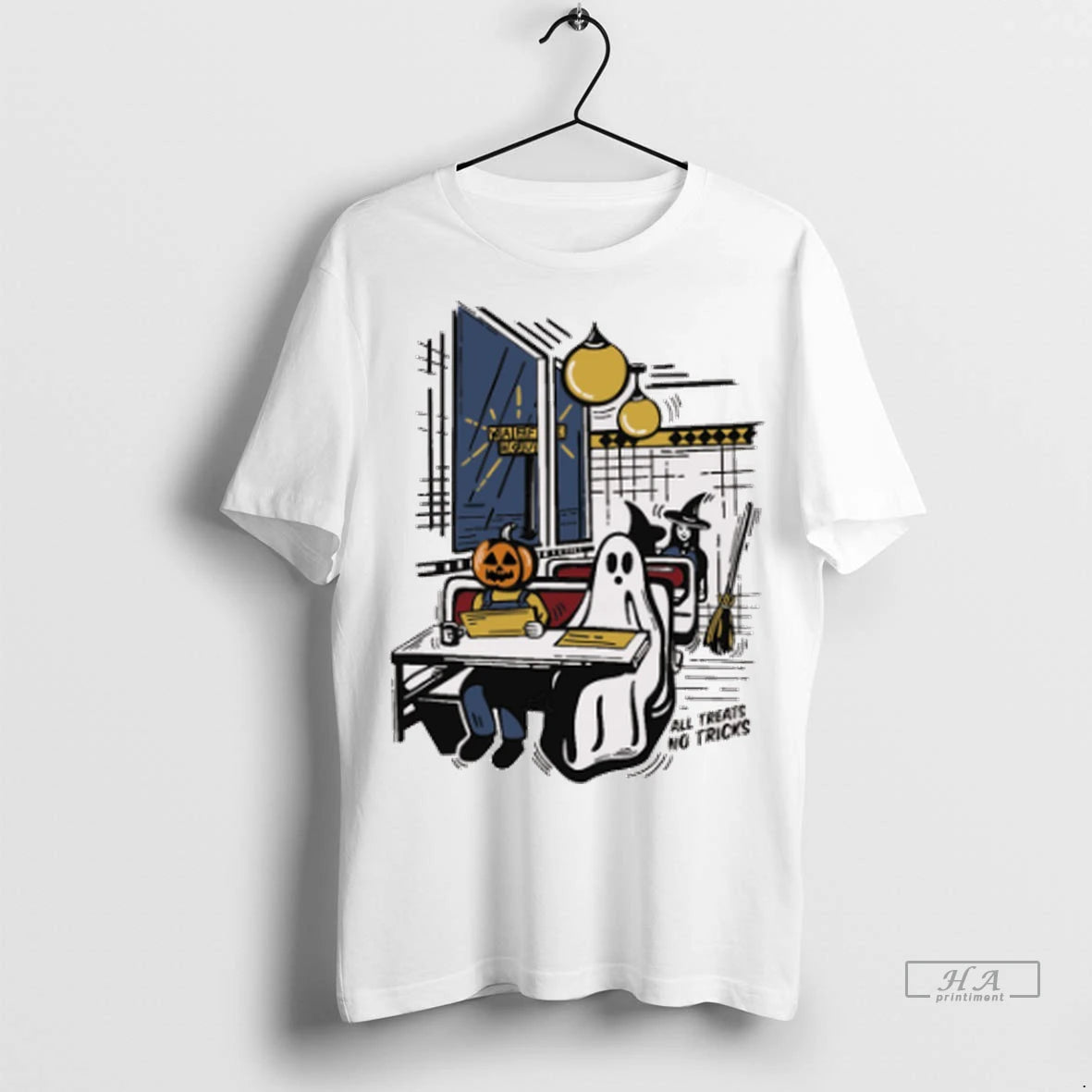 Official Waffle House All Tricks No Treats Halloween 2025 Tshirts Sweater
