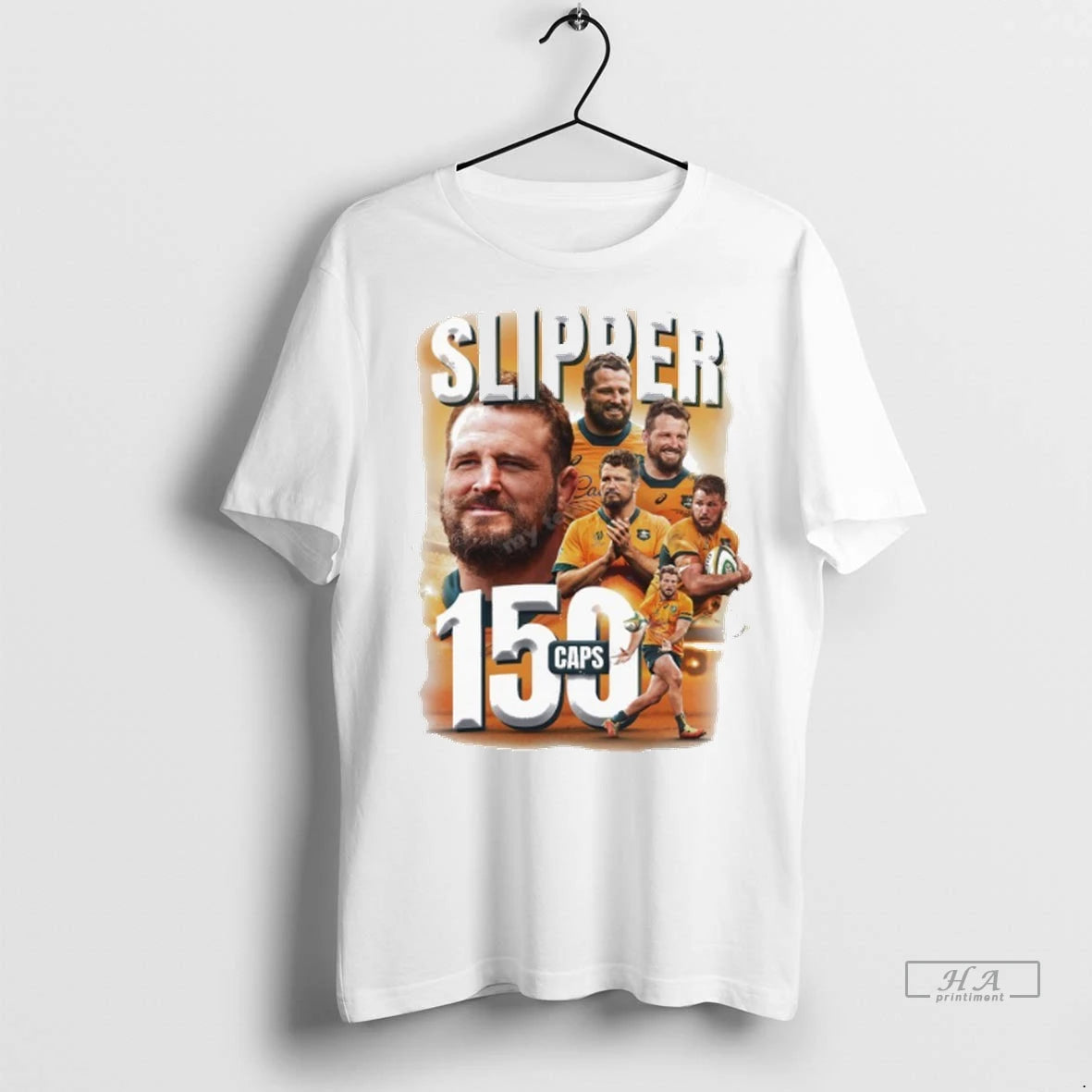 Official Wallaby James Slipper 150th Caps Game Milestone Tshirts Sweater