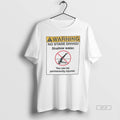 Official Warning No Stage Diving Shallow Water