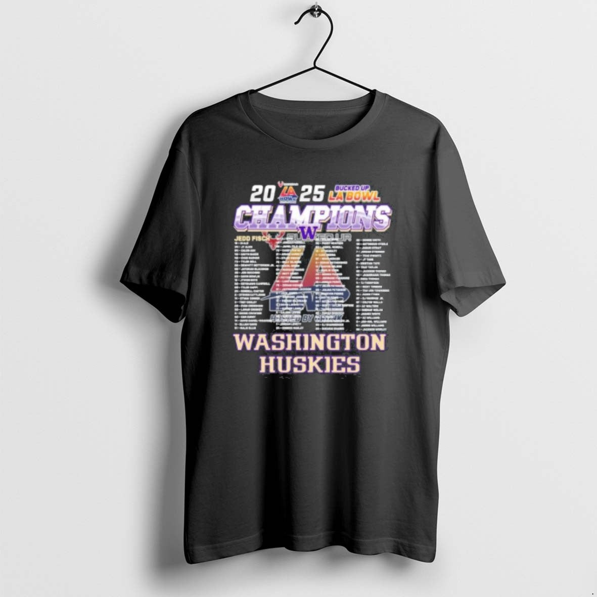 Official Washington Huskies 2025 Bucked Up La Bowl Champions Roster