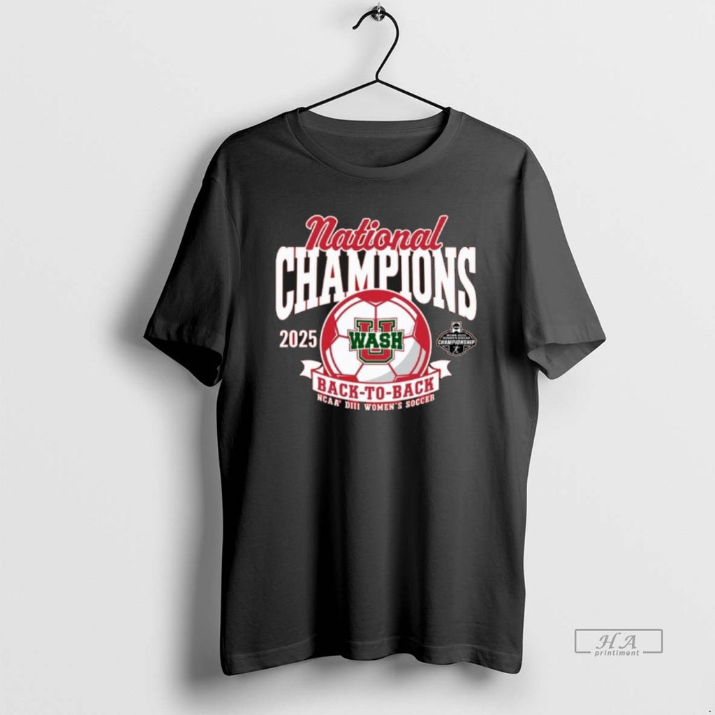 Official Washington University Womens Soccer 2025 Diii Back To Back National Champions