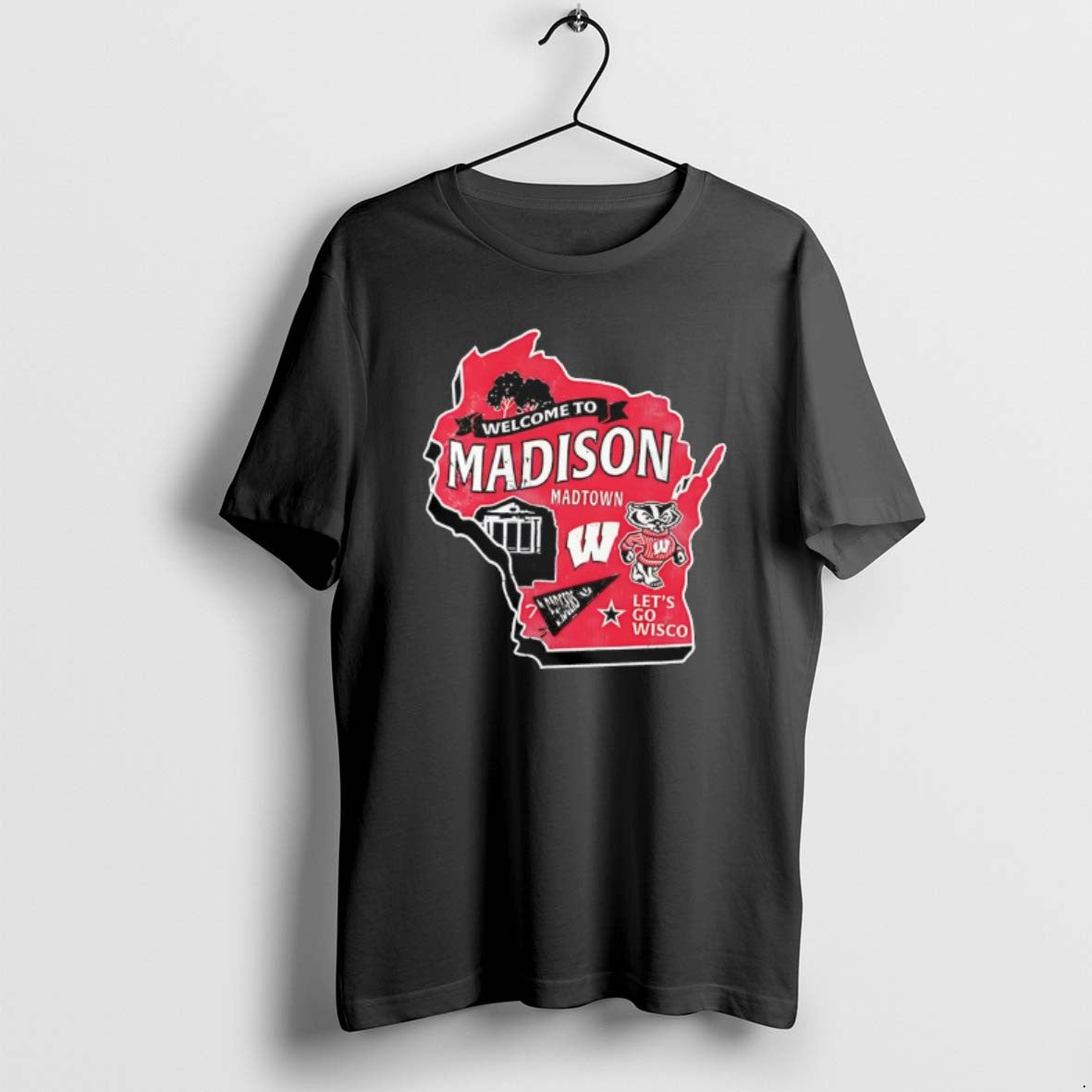 Official Wisconsin Badgers Welcome To Madison Lets Go Wisco