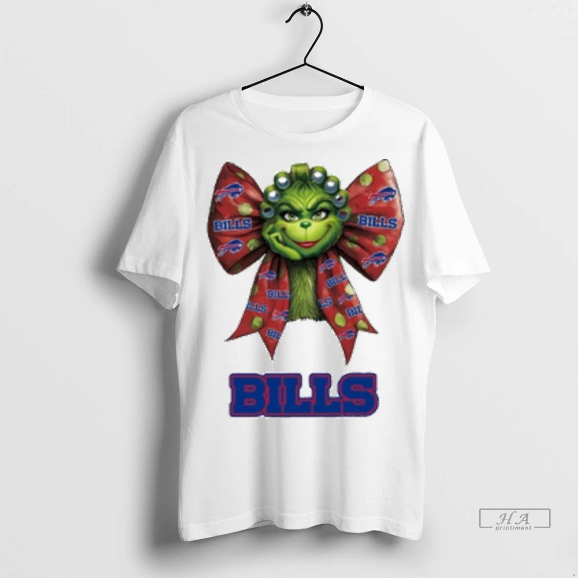 Official Women Grinch Bow Tie Bills Logo Tshirts Sweater