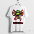 Official Women Grinch Bow Tie Georgia Logo Tshirts Sweater