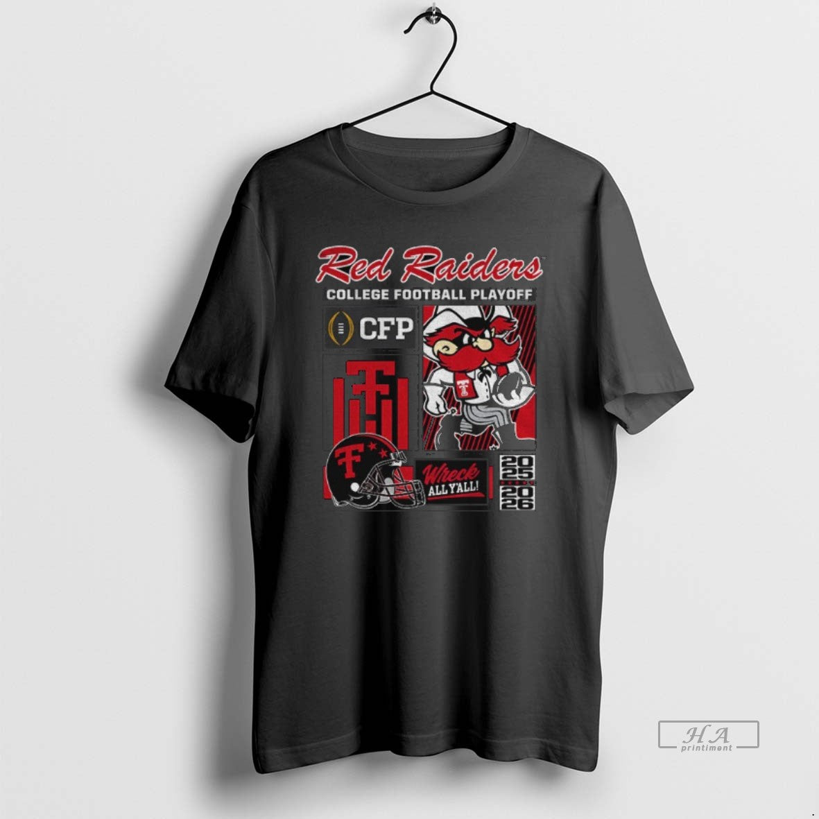 Official Wreck All Yall Texas Tech Red Raiders Big 12 Football Champions Cfp